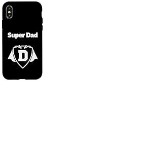 Cape, ic&ocirc;ne du p&egrave;re Super Dad Hero Shield Coque pour iPhone X/XS