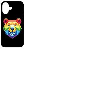 Ours g&eacute;om&eacute;trique LGBT, Ours de fiert&eacute; LGBT Coque pour iPhone 17
