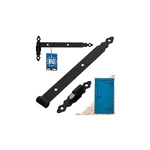 KOTARBAU® Charnière De Chantier 400 mm | Charnière Avec Roulement À Billes | Charnière Porte Lourde | Charnières De Portes | Charnière Porte Lourde | Charnière Portail En Acier Peint Par Pulvérisation