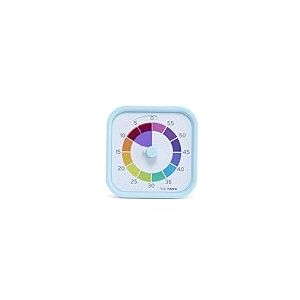 TIME TIMER Mod - Home Edition - Rainbow Wheel - Compte à rebours visuel Individuel de 60 Minutes avec Segments de Couleur pour Les Enfants, Les étudiants, avec Fonctionnement Silencieux