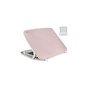 Housse de Protection à Rabat pour Ordinateur Portable de 15,6", résistante aux Chocs, Compatible avec HP, ASUS, Lenovo, Acer, Notebook, Ordinateur, Ultrabook, Chromebook, Rose