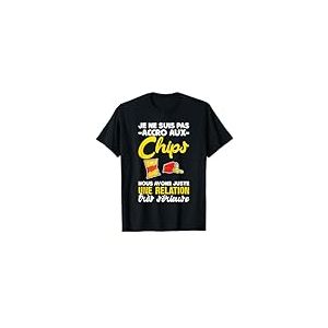 Chips Patate Cadeau Humour Paquet de Chips Bouffe T-Shirt