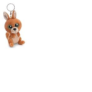 63042 Porte-cl&eacute;s Lubschis Kangourou Kanni-Manni 9 cm, Marron, Compagnon en Peluche pour Sac &agrave; Dos ou Sac, Porte-cl&eacute;s pour Petits et Grands