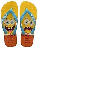 Havaianas Top Bob l'éponge, Tongs Unisexe Adulte, Jaune citron, 35/36 EU