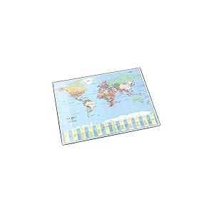 Läufer 45351 Sous-main carte du monde en langue allemande 40 x 53 cm (Import Allemagne)