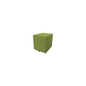 BISLEY roulettes Note avec poignée, Universel, 1 tiroir HR, Métal, Vert (604), 56,5 x 42 x 49,5 cm