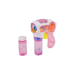BLUE SKY - Pistolet &Agrave; Bulles &Agrave; Friction - Bulles de Savon - 048601 - Couleur Al&eacute;atoire - Lumineux - Plastique - 15 cm x 15 cm - Jouet Enfant - Jeu de Plein air - Jeu D'&Eacute;t&eacute; - &Agrave; Partir de 3 Ans
