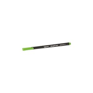 Maped - Feutres Graph'Peps - Stylos Feutres Pointe Fine 0,4 mm - Pointe Douce et Résistante - Confort d'Écriture et Dessin - Boîte de 12 - Vert (Apple green)