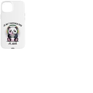 Rigolote Gamer Jeux Video Gameur Panda Geek Gaming Coque pour iPhone 15 Plus