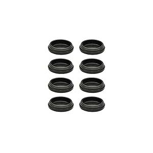 Wagner QuickClick® Patins en Plastique pour Meubles et chaises - Lot de 8 Patins de Rechange changeables - Black - diamètre Ø 25 mm - pour Base Ø 25 mm - Made en Allemagne - 15822200
