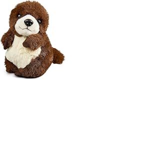 Living Nature Bébé Loutre en Peluche | Animal de la Forêt Moelleux et Câlin | Cadeau de Jouet Doux pour Nouveau-Nés et Bébés | Écologique Naturli