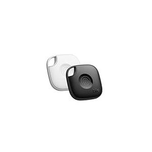Tile by Life360 Mate (2024) - Tracker Bluetooth, détecteur de clés et localisateur d'objets pour clés, Sacs & Autres. Détecteur de téléphone. Compatible avec iOS & Android. Lot de 2 (Noir/Blanc)