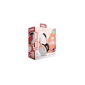 Stealth C6-100 Casque de Gaming Burst - Pêche et Blanc, Compatible Multi Plateforme avec Xbox, PS, Switch, PC, Mobile et Tablette