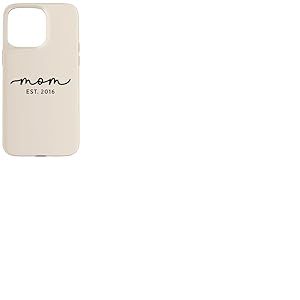 Maman Est 2016 Personnalis&eacute; Maman Personnalis&eacute; F&ecirc;te des M&egrave;res Personnalis&eacute; Coque pour iPhone 15 Pro Max