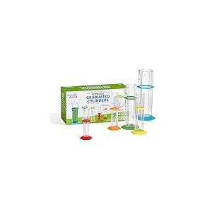 Learning Resources Cylindres gradués Starter Science, matériel de Laboratoire Scientifique pour Enfants, Jouets de Mesure pour Enfants, kit de Chimie pour Enfants, matériel Scientifique Scolaire, 3+