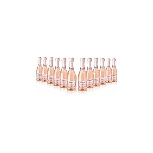 Canti - Prosecco D.O.C. Ros&egrave; Millesimato, Vin Petillant Extra Sec Petite Bouteilles, &Eacute;labor&eacute; &agrave; Partir du C&eacute;page Glera et Pinot Noir de Venise, Go&ucirc;t Frais et Doux, 12x200 ml