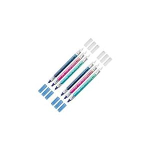 FABER-CASTELL 205079 - Set d'effaceurs d'encre, pointe d'effacement et de correction F, 6 effaceurs d'encre