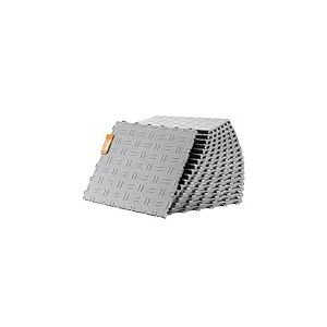 VEVOR Dalles de garage emboîtables, lot de 25, carrelage PP de revêtement de sol garage, 305 x 305 x 13,4 mm, texture double face antidérapante, pour garages, sous-sols, ateliers de réparation, argent