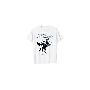 Zorro à cheval Épée en acier Texte T-Shirt