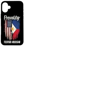 Moitié philippin moitié Drapeau américain américain philippin américain Coque pour iPhone 16 Plus