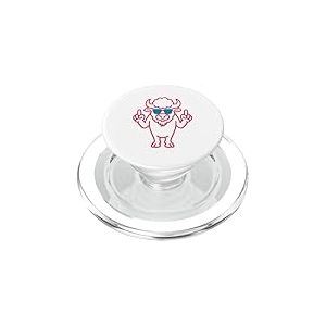 Buffalo Attitude Dr&ocirc;le Rebelle Humour Bull Bison Rebelle PopSockets PopGrip pour MagSafe