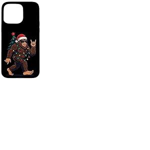 P&egrave;re No&euml;l Bigfoot - Lumi&egrave;res Amusantes pour Sapin de No&euml;l Coque pour iPhone 15 Pro Max