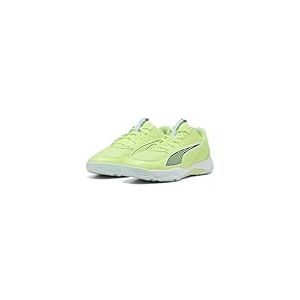 PUMA Accelerate Jr 4 Chaussure de Handball, Fizzy Light Green Terrain Blanc, 38.5 EU