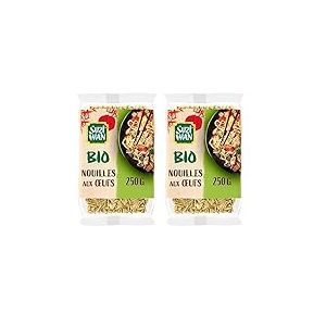SUZI WAN BIO Nouilles aux oeufs 250g (Lot de 2)