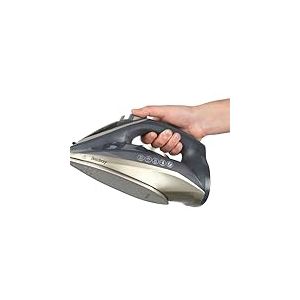 Beldray BEL01609 Titanium 2 In 1 Cordless Steam Iron - Use With Or Without Cord, 360° LED Charging Base, Ceramic Soleplate, Anti-Calc & Drip Functions, 140g/min Steam Shot, 230ml Water Tank, 2600 W
