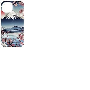 Arbre Japonais Sakura Garden Geisha Mount Fuji Cherry Blossom Tree Coque pour iPhone 15