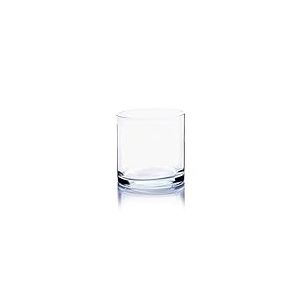 WGV Vase cylindrique, 10,2 x 10,2 cm (l x H), récipient Floral, Support de Bougie en Verre, Pot de Fleurs pour Centre de Table, Terrarium pour fête de Mariage, événement, décoration de Bureau à