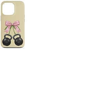 Kettlebells Bouilloire pour Filles et Femmes avec n&oelig;ud Rose Coque pour iPhone 13 Pro