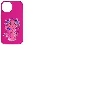 Jeu vid&eacute;o Axolotl Kids Girls Gamer Cute Anime Kawaii Coque pour iPhone 14