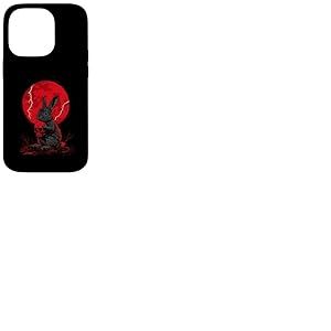 Lapin Cr&acirc;ne Lune Gothique Homme Femme Cr&acirc;ne Lapin Coque pour iPhone 14 Pro