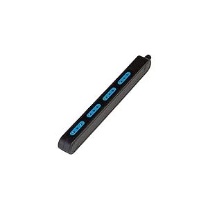 Poly Pool Pp2420.2X Multiprise Spaciozero sans câble et avec 4 Petites Prises 10A, Noir, 4 Prises