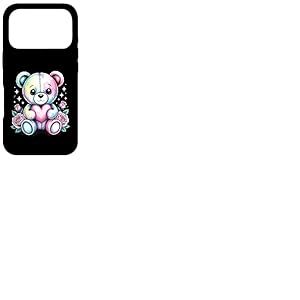 Adorable Ours en Peluche avec c&oelig;ur et Roses Coque pour iPhone 17 Pro