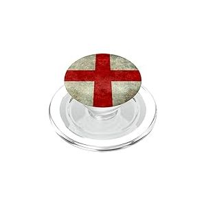 Drapeau de la Croix de St Georges de l'Angleterre, Version Grungy PopSockets PopGrip pour MagSafe