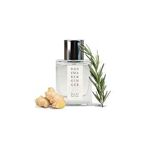 Jean & Len Rosemary & Ginger Eau de Parfum, parfum frais et &eacute;pic&eacute; de romarin et de gingembre, fabriqu&eacute; de mani&egrave;re artisanale, flacon en verre minimaliste, parfum pour femmes et hommes, 30 ml