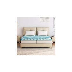 EGO HOME Surmatelas 7 Zones en Mousse à mémoire de Forme certifié Öko-TEX, surmatelas pour lit à sommier tapissier, canapé-lit, Mousse à mémoire de Forme, Hauteur 6 cm, sans Housse, 160 x 200 cm