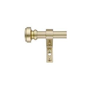 Decopolitan Tringle à rideau de 1,9 cm, 91,4 à 182,9 cm, laiton antique