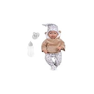 Bayer Design 93827AG Poupée Reborn, Poupon réaliste, tétine, biberon, 38 cm