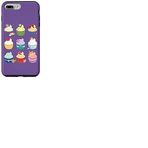 Disney Princess Birthday Cupcakes Birthday Party Gift Coque pour iPhone 7 Plus/8 Plus
