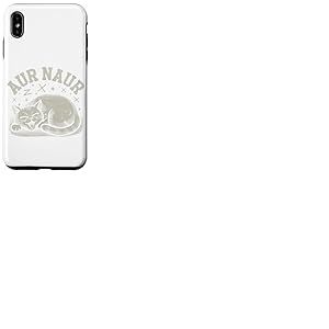 AUR Naur Tshirt Chats Dr&ocirc;le Chat Kitty Chaton Chats Tomcat Coque pour iPhone XS Max