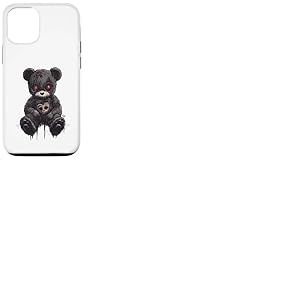 Ours en Peluche Gothique Femme Gothiques Ours en Peluche Coque pour iPhone 12/12 Pro