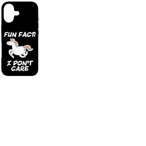 Fun Fact Licorne I Don't Care &ndash; Donne Licorne dr&ocirc;le Coque pour iPhone 17