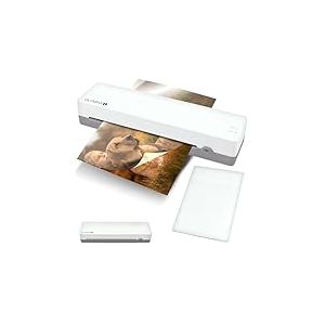 OLYMPIA A 130 Plastifieuse A3 | Plastifieuse compacte pour le bureau, l'&eacute;cole et la maison | Plastification &agrave; chaud jusqu'&agrave; 320 mm | Pour pochettes de plastification de 80 &agrave; 125 microns | Plastifieuse