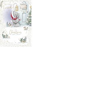 Me To You Tatty Teddy Carte de No&euml;l pour un ami adorable, Tatty Teddy avec lanterne 15,2 x 22,9 cm &ndash; Collection officielle