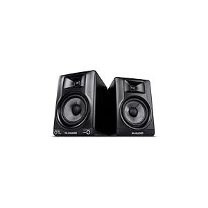 M-AUDIO BX5BT Paire d&rsquo;Enceintes Monitoring Actives 5 Pouces pour Bureau, avec DSP et Bluetooth, contr&ocirc;le Via Аpp pour Production Musicale, Montage vid&eacute;o, cr&eacute;ation de Contenu et podcasting