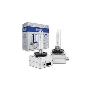 Superlite Jeu de 2 Ampoules Xenon D1S 12V 35W 35W 6000K Pour Phares Principaux de la Gamme Night Vision. Homologu&eacute; E1 R37/03 et certifi&eacute; RoHs et CE. Lumi&egrave;re blanche pour une meilleure visibilit&eacute;.