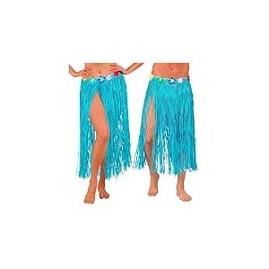 W WIDMANN MILANO Party Fashion - Jupe hawa&iuml;enne pour Adultes, Longueur 80 cm, Jupe en Raphia, soir&eacute;e &agrave; th&egrave;me hawa&iuml;enne, Carnaval